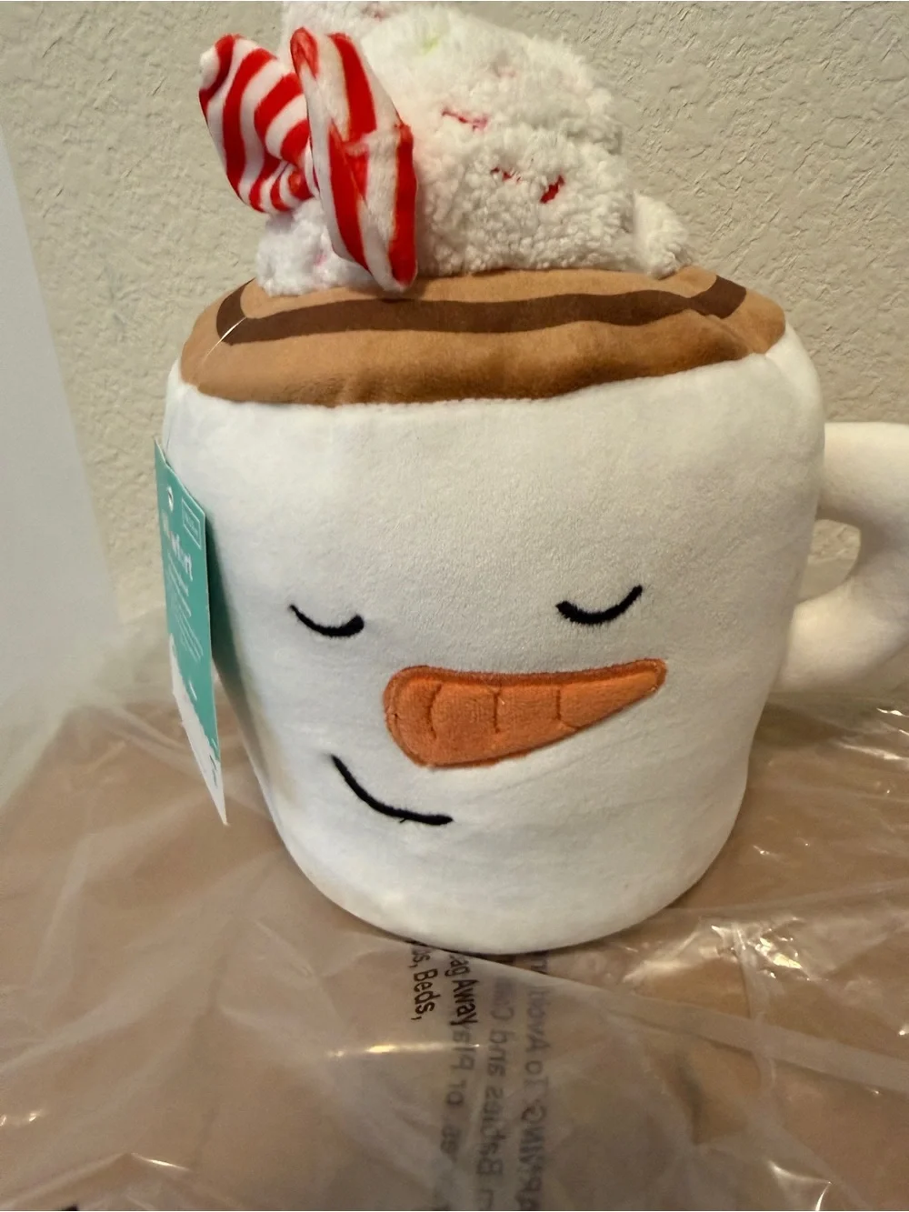 Target Mini-Weighted Snowman Mug Plush